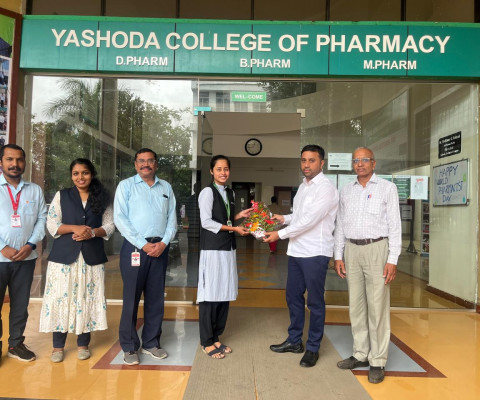 B.Pharm student’s Achievement at National level slogan Competition