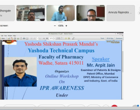 Online Workshop on Awareness of Intellectual Property Rights (IPR) under National Intellectual Property Awareness Mission (NIPAM), Govt. of India
